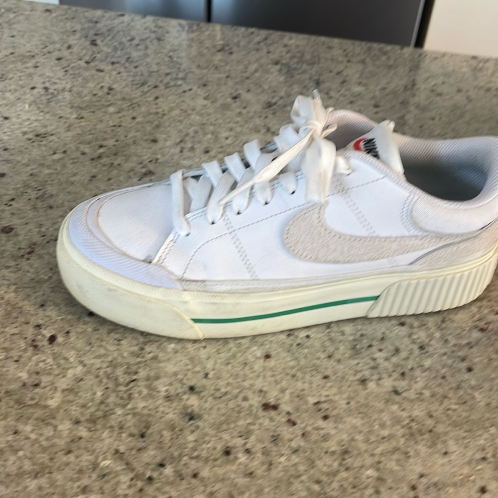 Nike Court shoes (white and green)